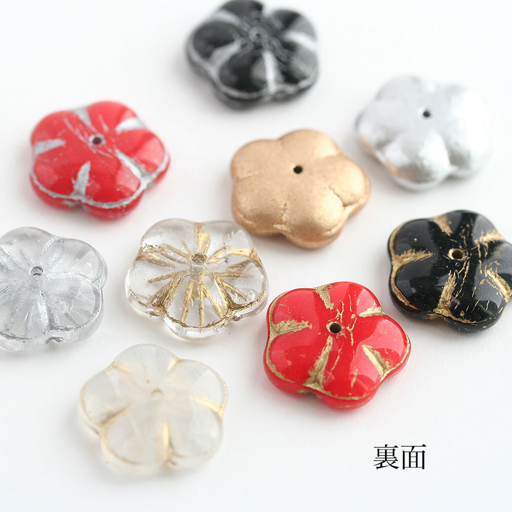 楽天市場】チェコビーズ フラワー 14mm 4個入り 花 チェコガラス
