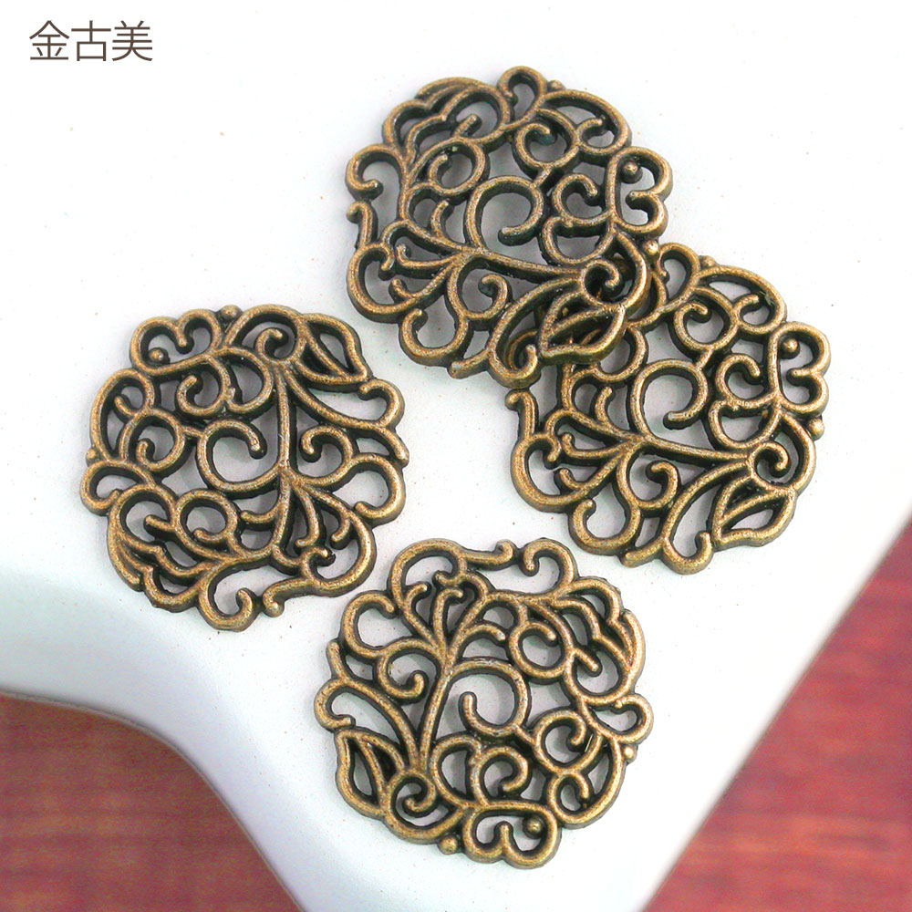 1円～ 透かしパーツ 銅製 21種類！ 300枚セット！