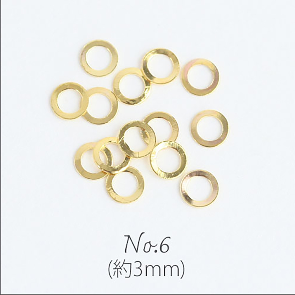 ネイルパーツ No.1-No.15 ゴールド 約200個入 メタルスタッズ メタル