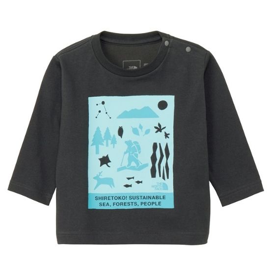 ザノースフェイス ロングスリーブシレトコトコティー NTB82530ST キッズ/子供用 長袖Tシャツ ベビー  ※先行クリアランスセール【返品交換不可】 | THE NORTH FACE | 01