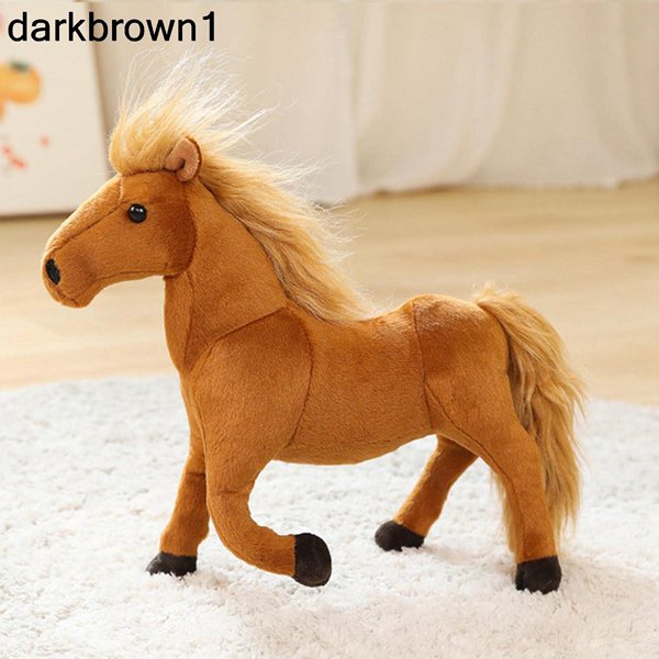 28-70cmシミュレーション馬ぬいぐるみかわいいぬいぐるみ人形ソフトリアルな馬のおもちゃキッズバースデーギフトホームデコレーション-50cm、｜komugi-st｜04