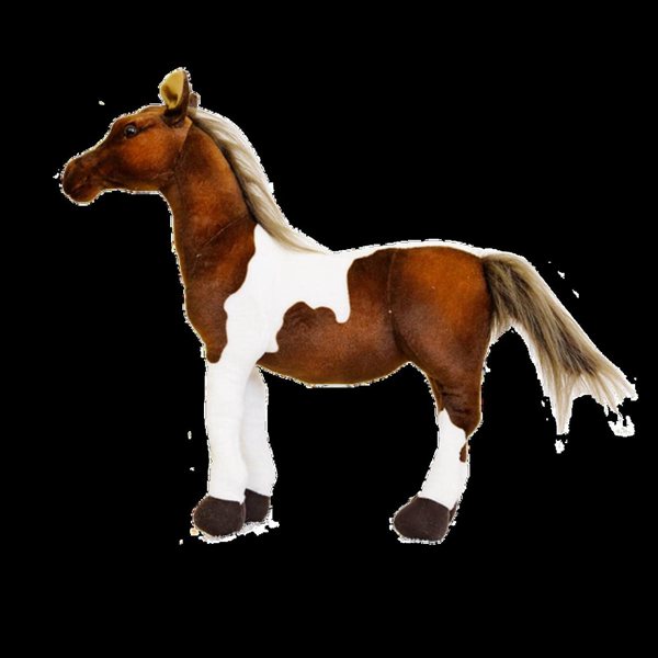 28-70cmシミュレーション馬ぬいぐるみかわいいぬいぐるみ人形ソフトリアルな馬のおもちゃキッズバースデーギフトホームデコレーション-50cm、｜komugi-st｜05