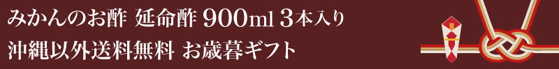 延命酢900ml 3本入り 沖縄以外送料無料 お歳暮ギフト