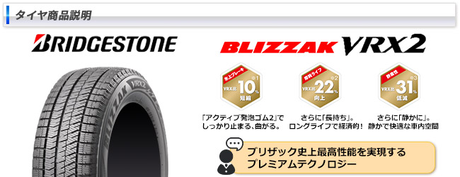 ルノー カングー(KW系)用 195/65R15 91Q ブリヂストン ブリザック VRX2