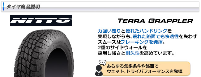 トヨタ ランドクルーザープラド(150系)用 265/65R17 110S ニットー