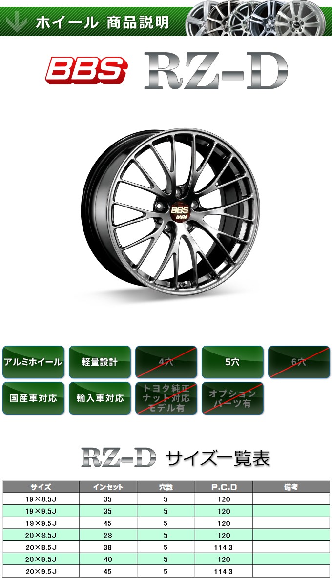 人気モデル インチ s Rz D Db 8 5ｊ ホイール新品1本 国産車 激安