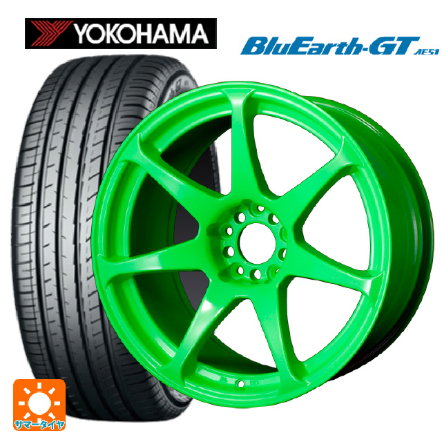 送料無料 サマータイヤホイール 4本セット 245/40R18 97W XL ヨコハマ ブルーアースGT AE51 ドゥオール CST ゼロワンハイパー 18-9J