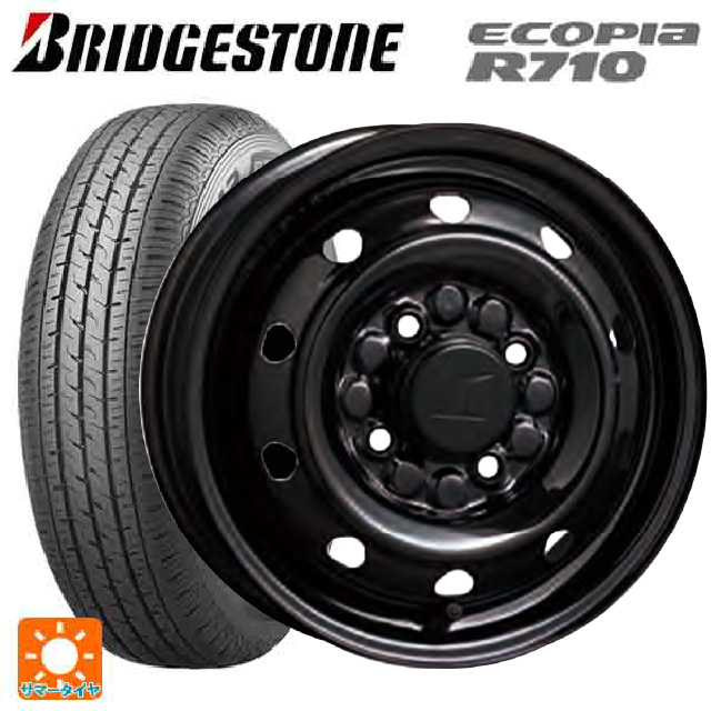 サマータイヤホイール4本セット 145/80R12 80/78N ブリヂストン エコピア R710 正規品 # トピー M74 BK # 12 3.5J :et009600ew025626:Tire Wheel JAPON