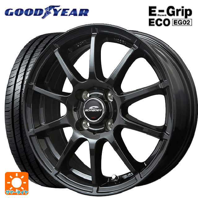 サマータイヤホイール4本セット 165/60R15 77H グッドイヤー エフィシェントグリップ エコ EG02 # マルカサービス シュナイダー スタッグ（限定 :et015609ew006063:Tire Wheel JAPON