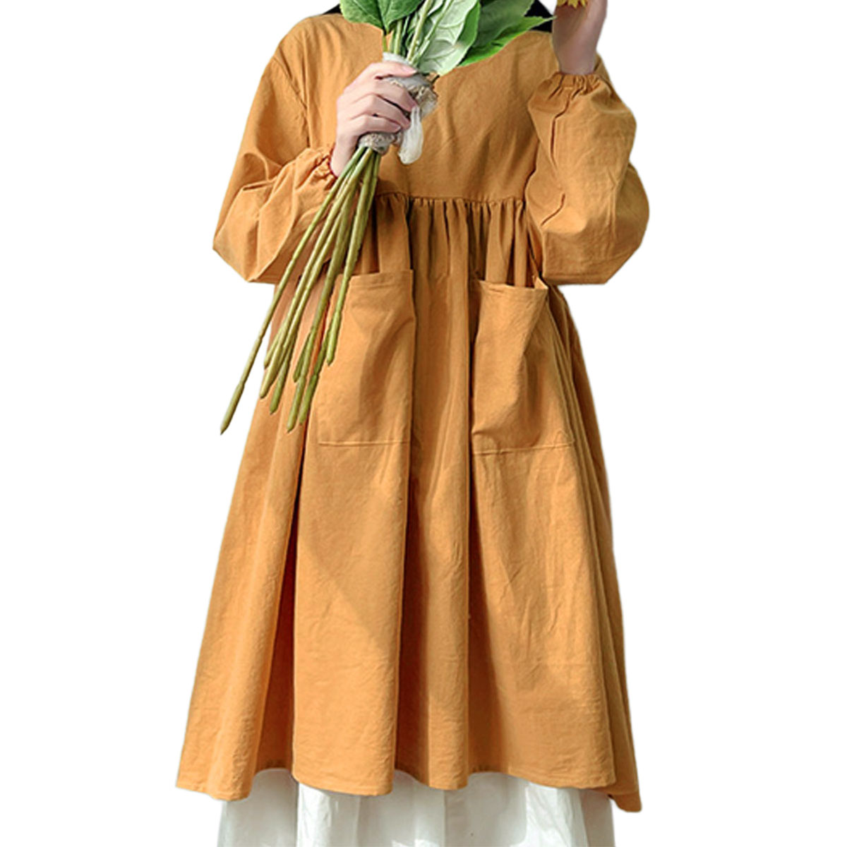 ハンドメイド　ロングのかっぽう着 ハンドメイド ロングかっぽう着 楽天市場】割烹着（手芸・クラフト