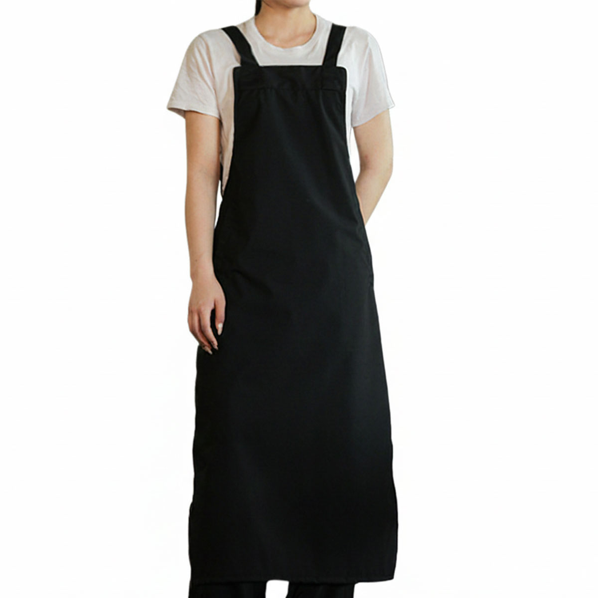 エプロン ロング丈 H型 撥水 軽量 ポリエステル 調節可能 おしゃれ