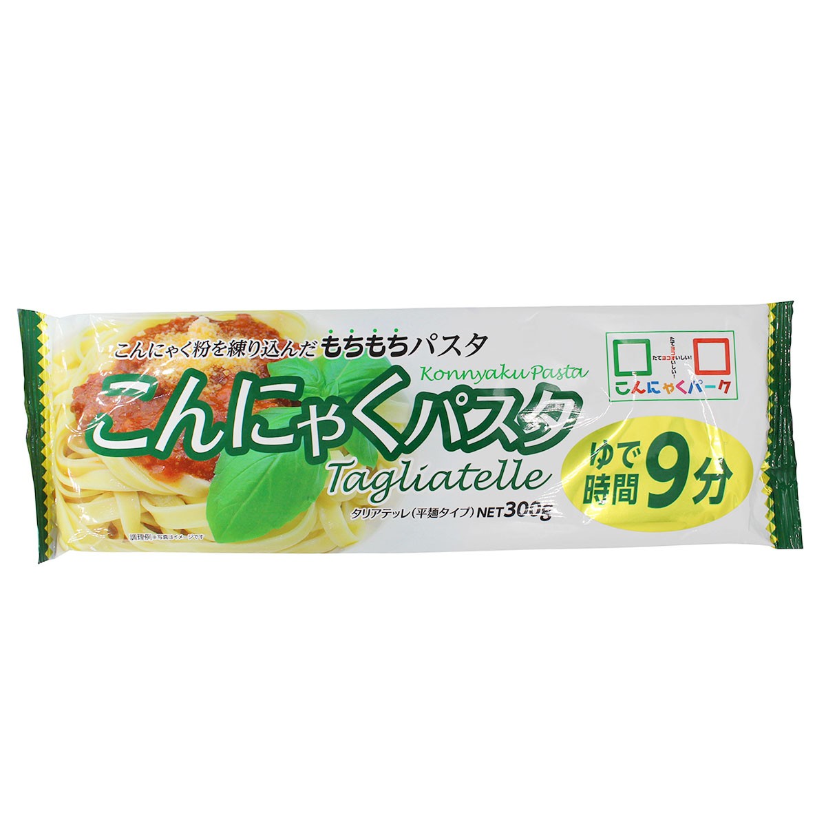 こんにゃく麺 こんにゃくパスタ こんにゃくパーク タリアテッレ 平麺 こんにゃく 麺 もちもち 乾麺 群馬県産 置き換え ヨコオデイリーフーズ (300g*5袋入)｜konnyakupark｜02