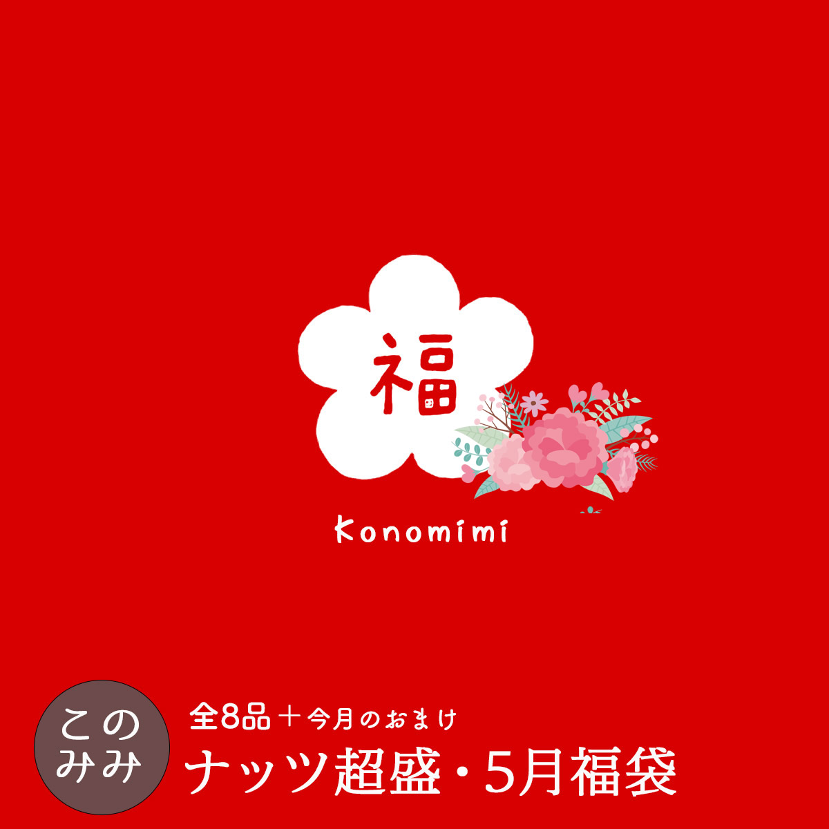クーポン使用で3,750円OFF！7,730円→3,980円 このみみ5月 福袋 母の日2026 遅れてごめんね ミックスナッツ ナッツ 小分け 贈り物 ギフト プレゼント 詰め合わせ
