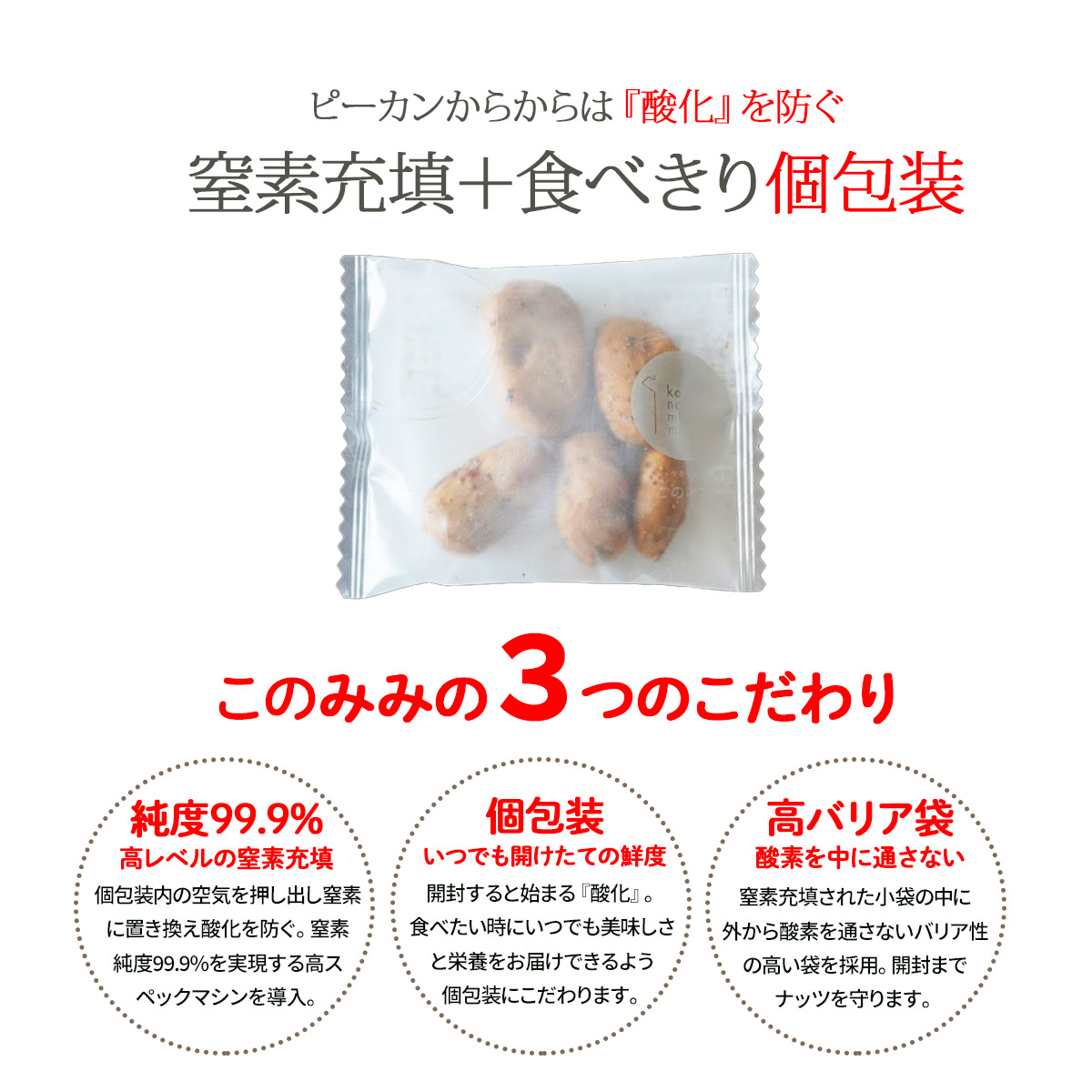 クーポン使用で1,000円 黒胡椒 ピーカンからから 160g 個包装 クルミ ピーカンナッツ 小分け 醤油 おかき 送料無料 茶うけ 干菓子 | ナッツクリエイトこのみみ | 13