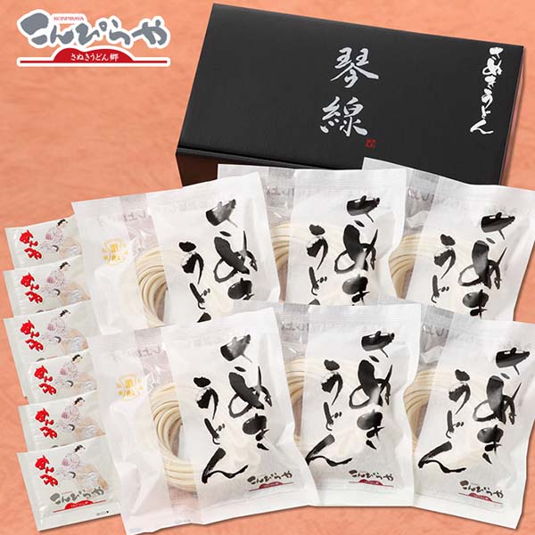 Yahoo! Yahoo!ショッピング(ヤフー ショッピング)ギフト うどん 琴線 本場讃岐うどん ゴールドラベル 6人前 つゆ付き 贈答用特別化粧箱入り お中元 お歳暮 敬老の日 プレゼント