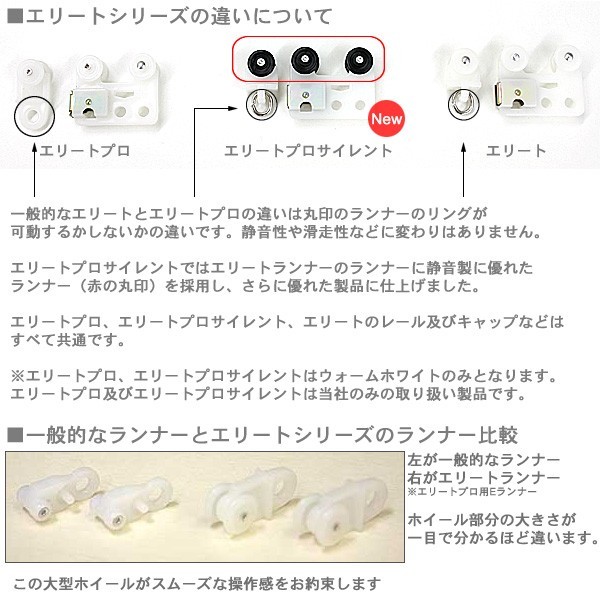 エリート用ランナーの比較