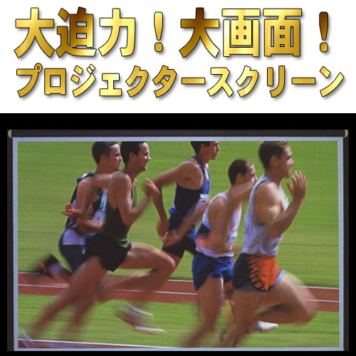 大迫力のプロジェクタースクリーン