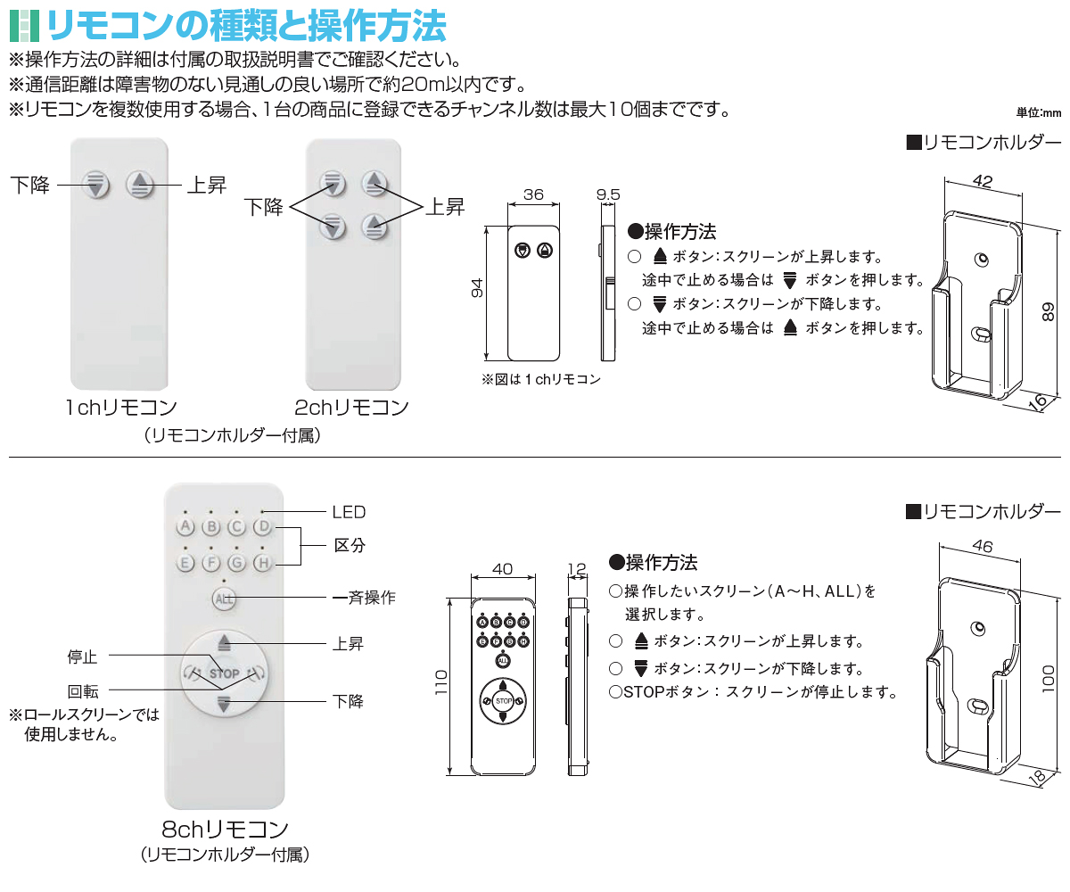 ニチベイ ロールスクリーン ソフィ用 電動タイプ サイレント電動式 RF