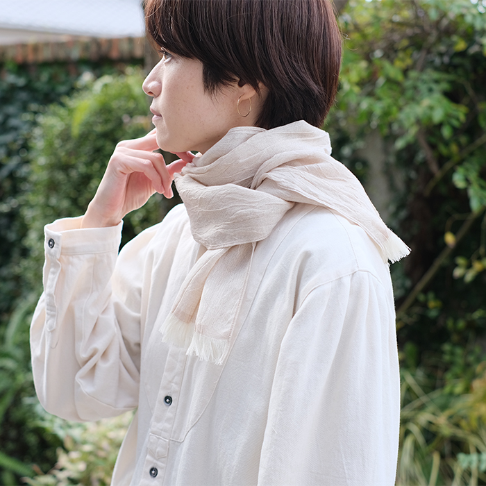 kontex ストール 春 夏 ウール コットン 今治産 薄手 おしゃれ