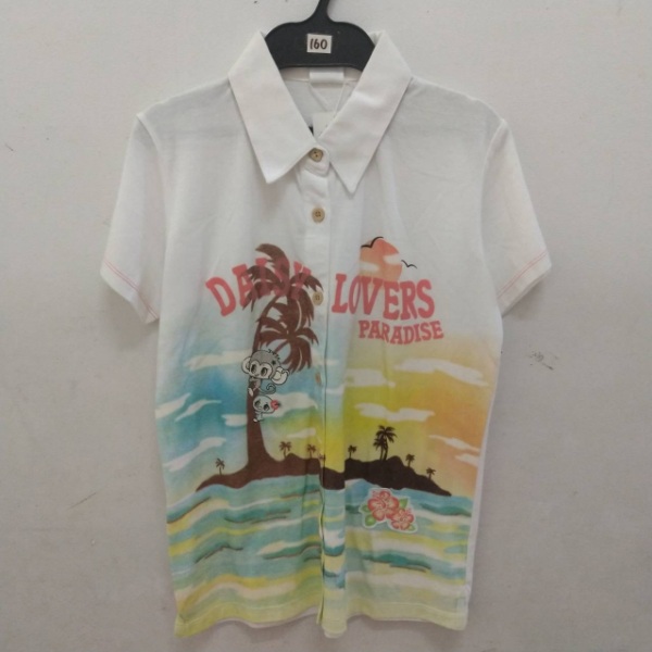 デイジーラバーズ   140㎝  半袖Tシャツ (ルッキー パイナップル柄) デイジーラバーズ 【半額処分】デイジーラバーズ DAISYLOVERS