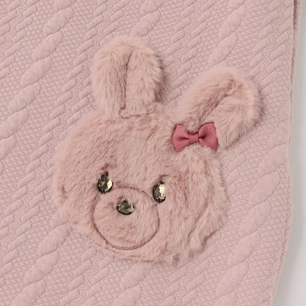 mezzo piano メゾピアノ 動物アップリケ ジャガードワンピース 90 100