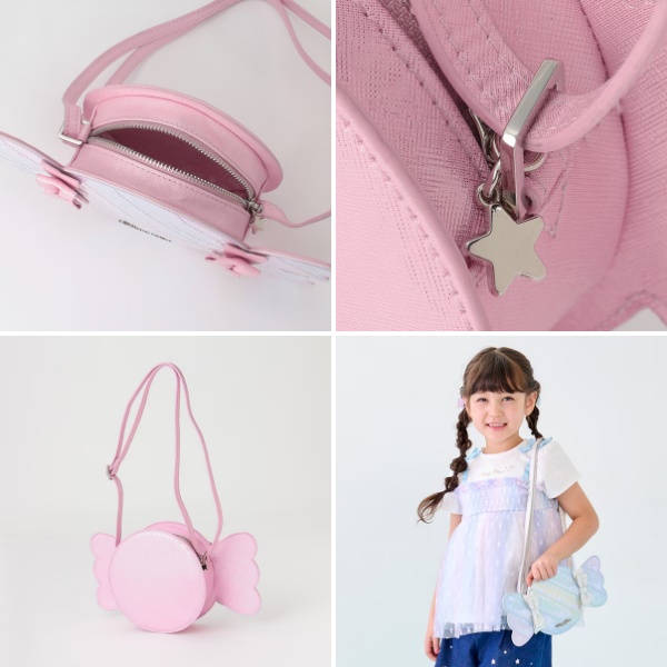 mezzo piano メゾピアノ キャンディ型 ショルダーバッグ りぼん かばん