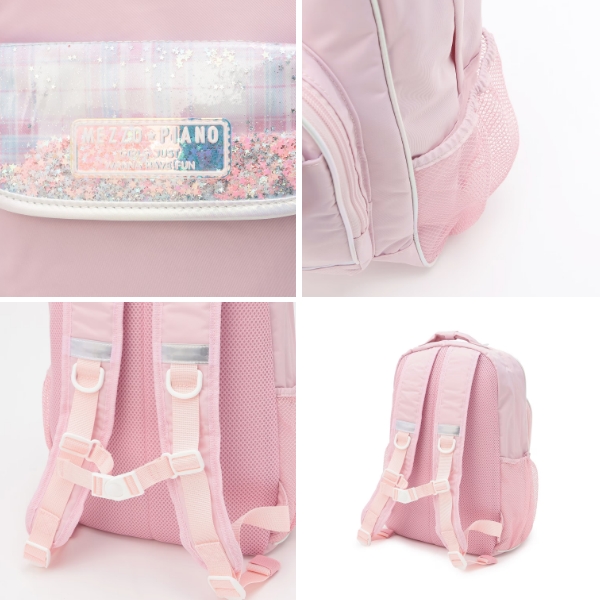 mezzo piano メゾピアノ キラキラリュック容量約18L リュックサック