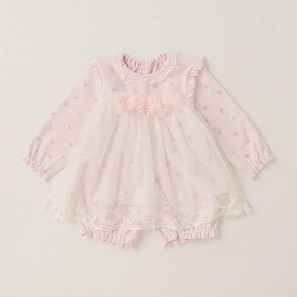 新品タグ付❤️メゾピアノ❤️レースとフリルの可愛いワンピース＆ブルマ80 6324303.jpg