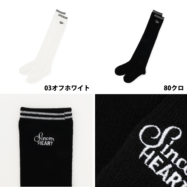 LOVETOXIC Lovetoxic ラブトキシック ラインロゴニーハイソックス 靴下