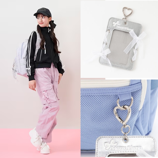 mezzo piano junior メゾピアノジュニア 撥水 レースアップリボン