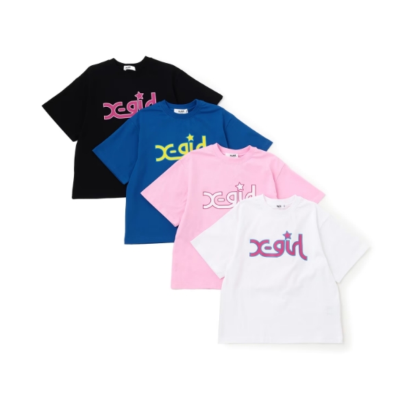 【未使用】x-girlステージス140 ピンク ブラック 2枚セット X-girl Stages（エックスガールステージス） エックスガール