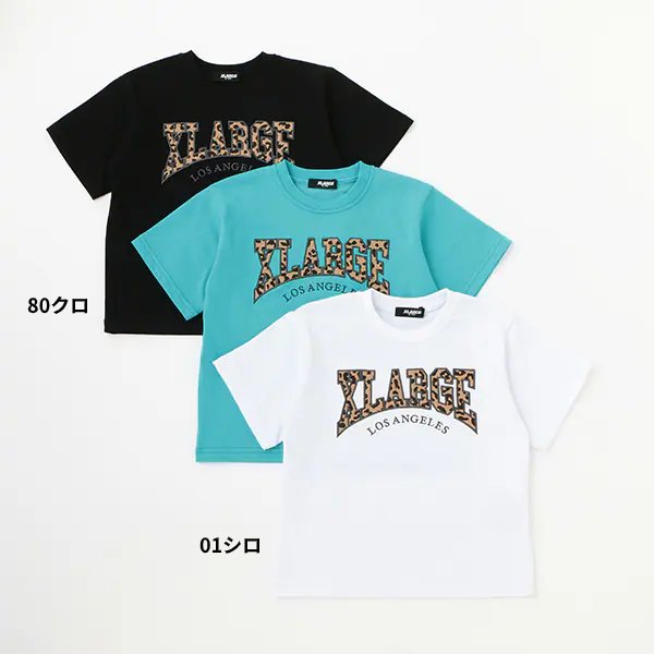 XLARGE KIDS エクストララージ キッズ アニマルロゴ半袖Tシャツ 80 90