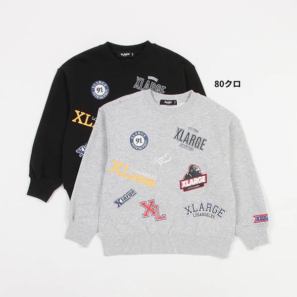 XLARGE KIDS エクストララージ キッズ MIXロゴトレーナー 80 90 100 