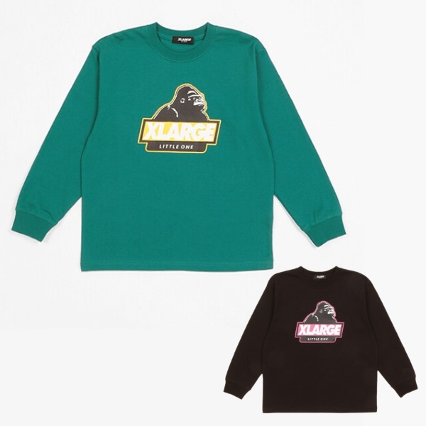 XLARGE KIDS エクストララージ キッズ スランテッドゴリラ長袖Ｔシャツ