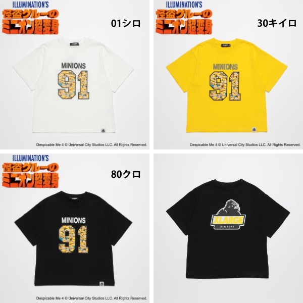 XLARGE KIDS エクストララージ キッズ ミニオン 半袖Tシャツ 100
