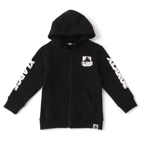 エクストララージキッズ XLARGE KIDS 長袖パーカージャケット クロ