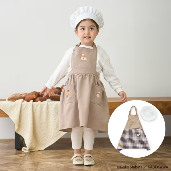 petit main 再入荷 プティマイン パンどろぼう エプロンセット 100 110