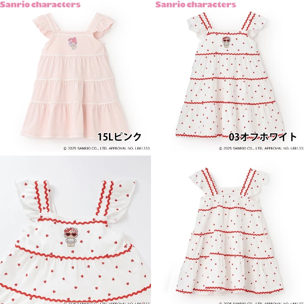 petit main プティマイン ワンピース 120cm　　　【美品】 petit main プティマイン サンリオキャラクターズ カット