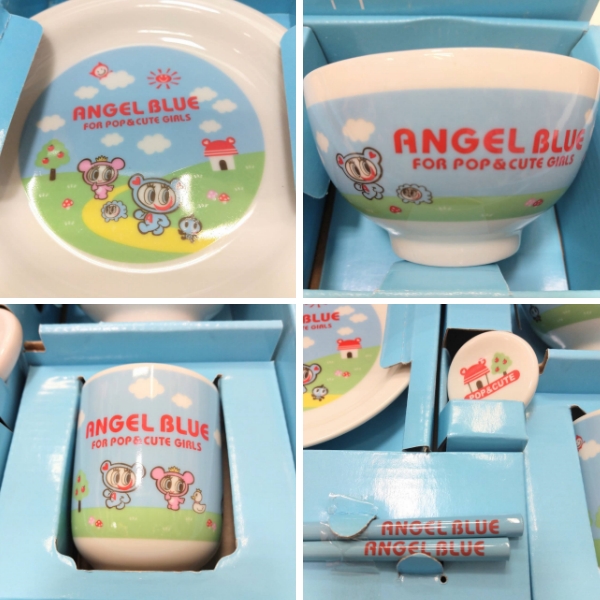 エンジェルブルー ANGELBLUE ナカムラくん キラリちゃん 茶碗 湯呑み