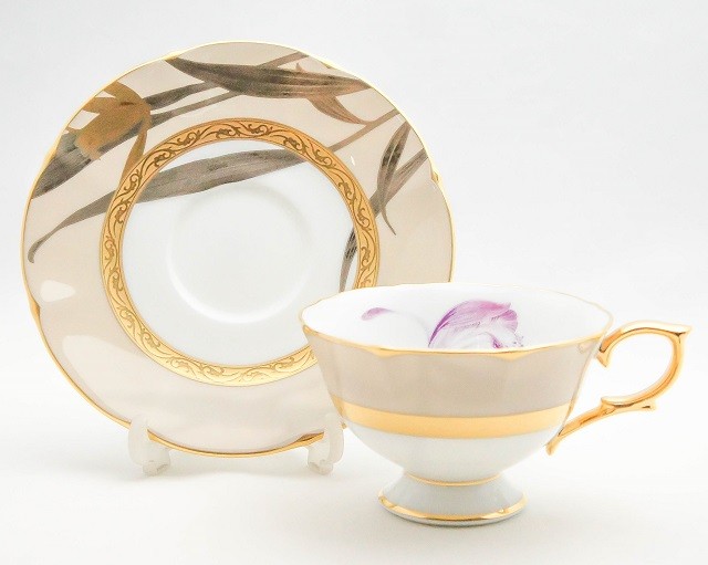 ノリタケ Noritake 花鳥譜 ティー・コーヒー碗皿 6客セット 絵変り N2188/1659-16 洋食器 陶磁器 カップ＆ソーサー コーヒー  紅茶 花柄 ギフト 贈り物