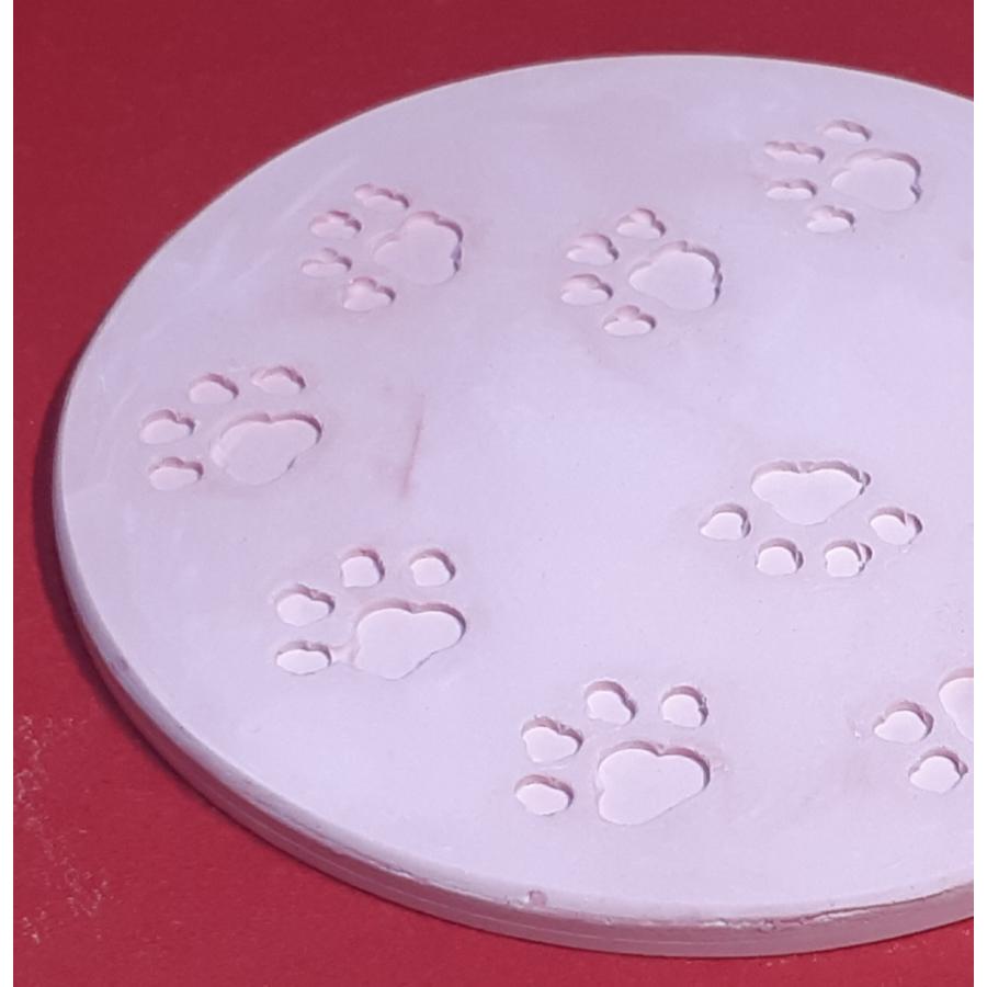 ねコースター 石膏コースター 猫足跡 かわいい シンプルデザイン 全5色 送料無料商品！｜koos-office｜15