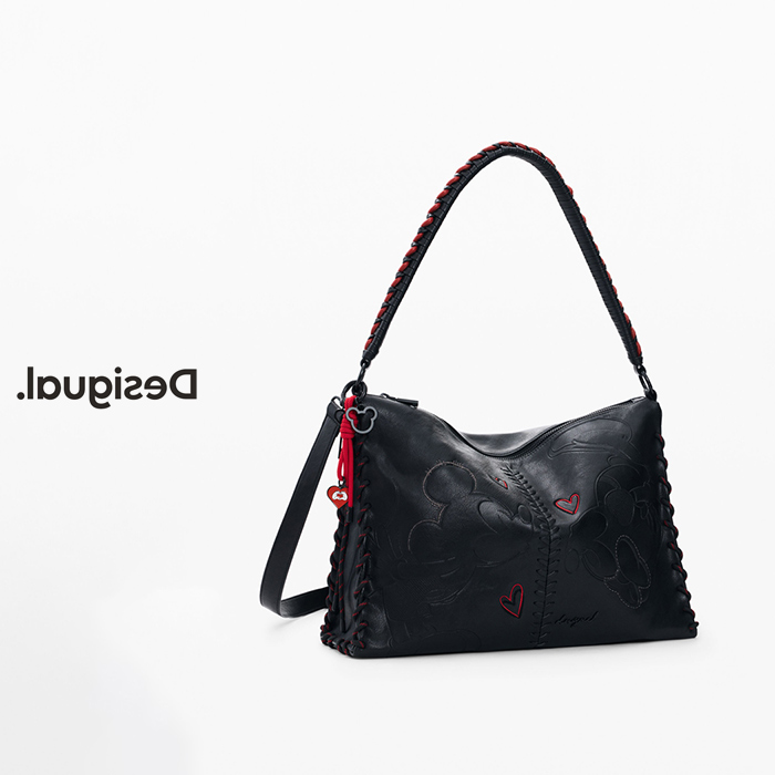 Desigual デシグアル ショルダーバッグ  刺繍/PVC    ブラック レディース / 240001181360 刺繍ミドルショルダーバッグ | Desigual (Women)/デシグアル | 三越