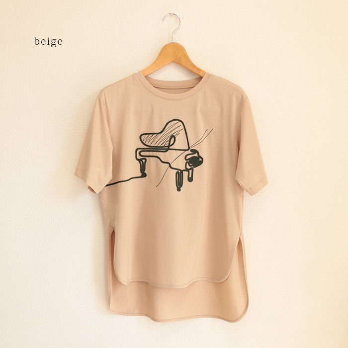 VINTAGE musemieux トップス カットソー Tシャツ チュニック コットン100 綿100 刺繍 抽象柄 半袖 夏物 レディースファッション ミセスファッション｜koran｜03