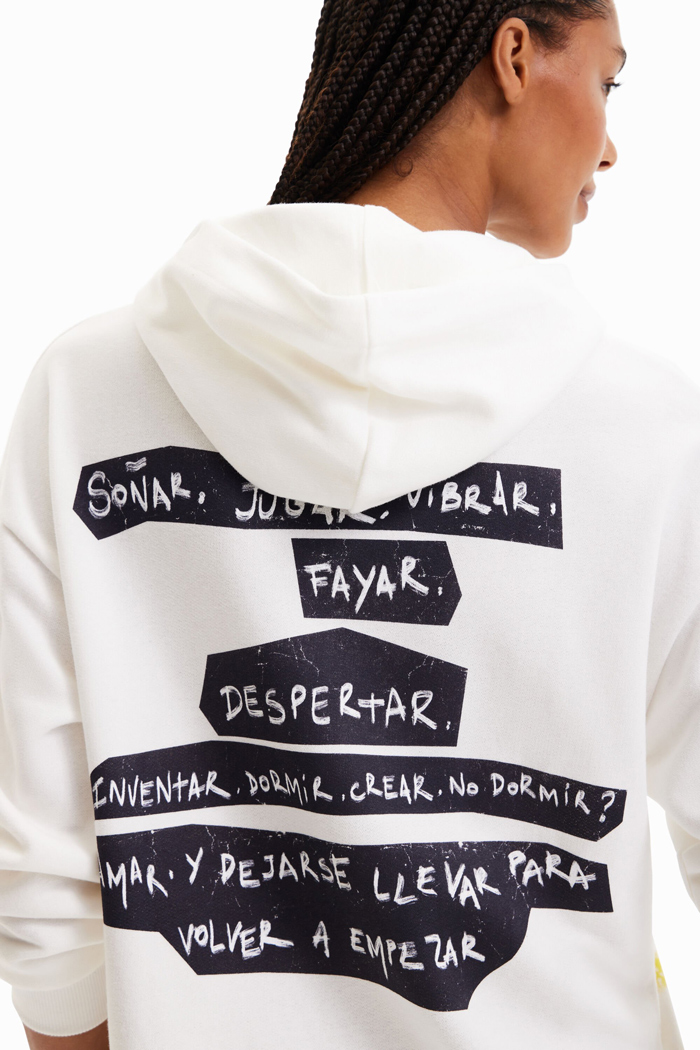 Desigual デシグアル レディース トップス 裏起毛 チュニック スウェット フード付き ヒョウ おしゃれ ミセス インポート SDGs Desigual デシグアル レディース トップス 裏起毛 チュニック