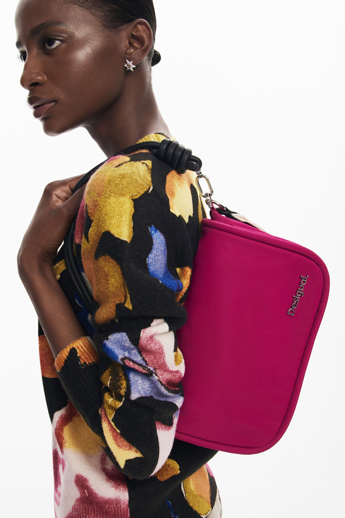 [ Desigual ] ラージ ロゴ ダブルハンドル ショッピングバッグ DE819AW23681_thumb.jpg