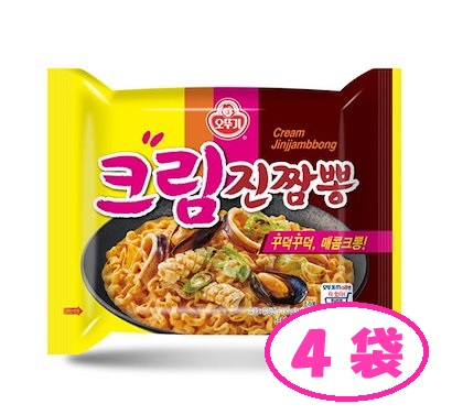 オットギ クリームジンチャンポン 130g マルチパック 4袋 / 韓国食品 韓国ラーメン　送料別　230円