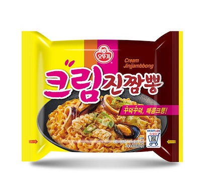 オットギ クリームジンチャンポン 130g マルチパック 1袋 / 韓国食品 韓国ラーメン　送料別　230円