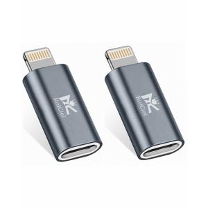 【2個セット】RoiCiel Type-CからLightningへ変換コネクター USB PD （P...