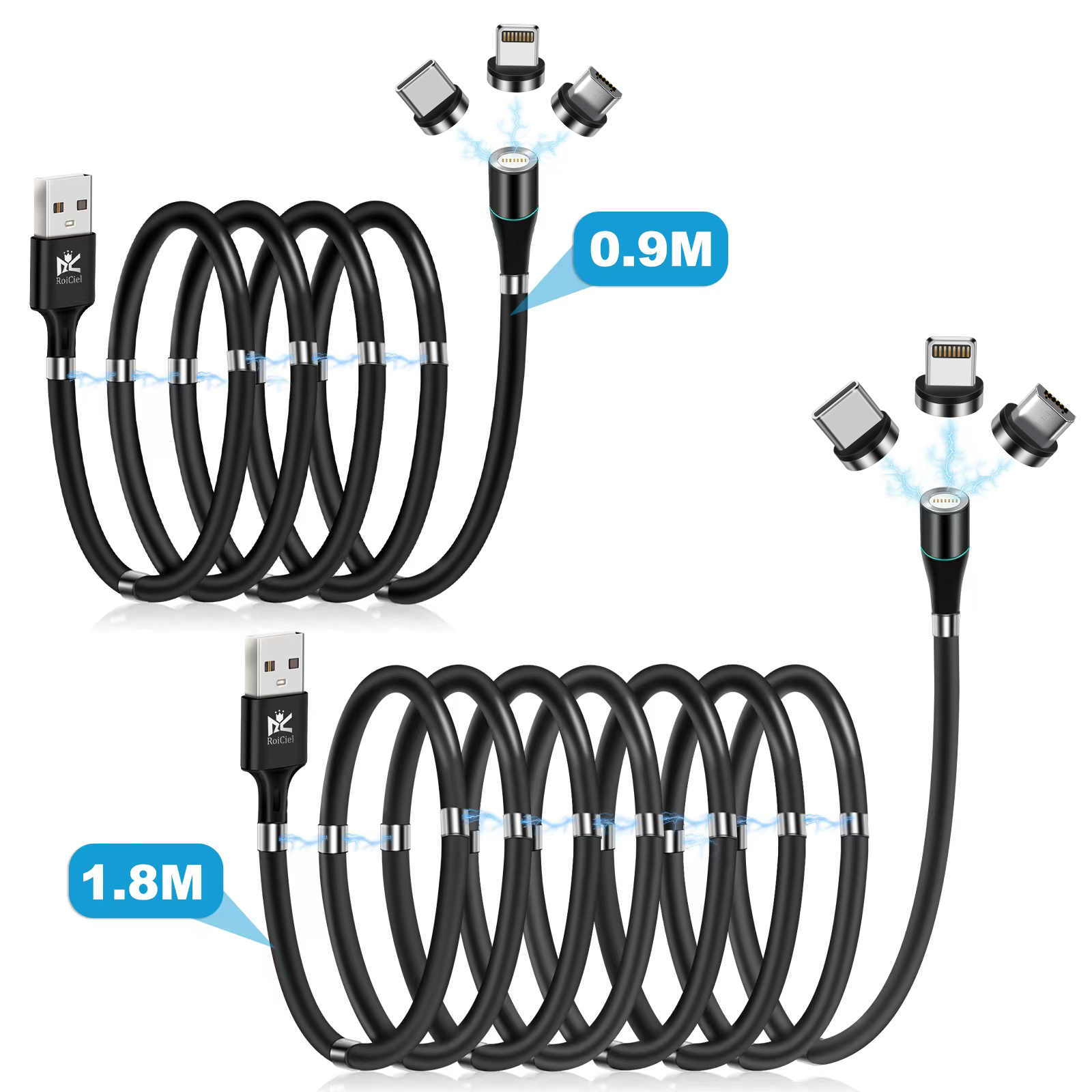 RoiCiel マグネット着脱式タイプ充電ケーブル専用追加端子