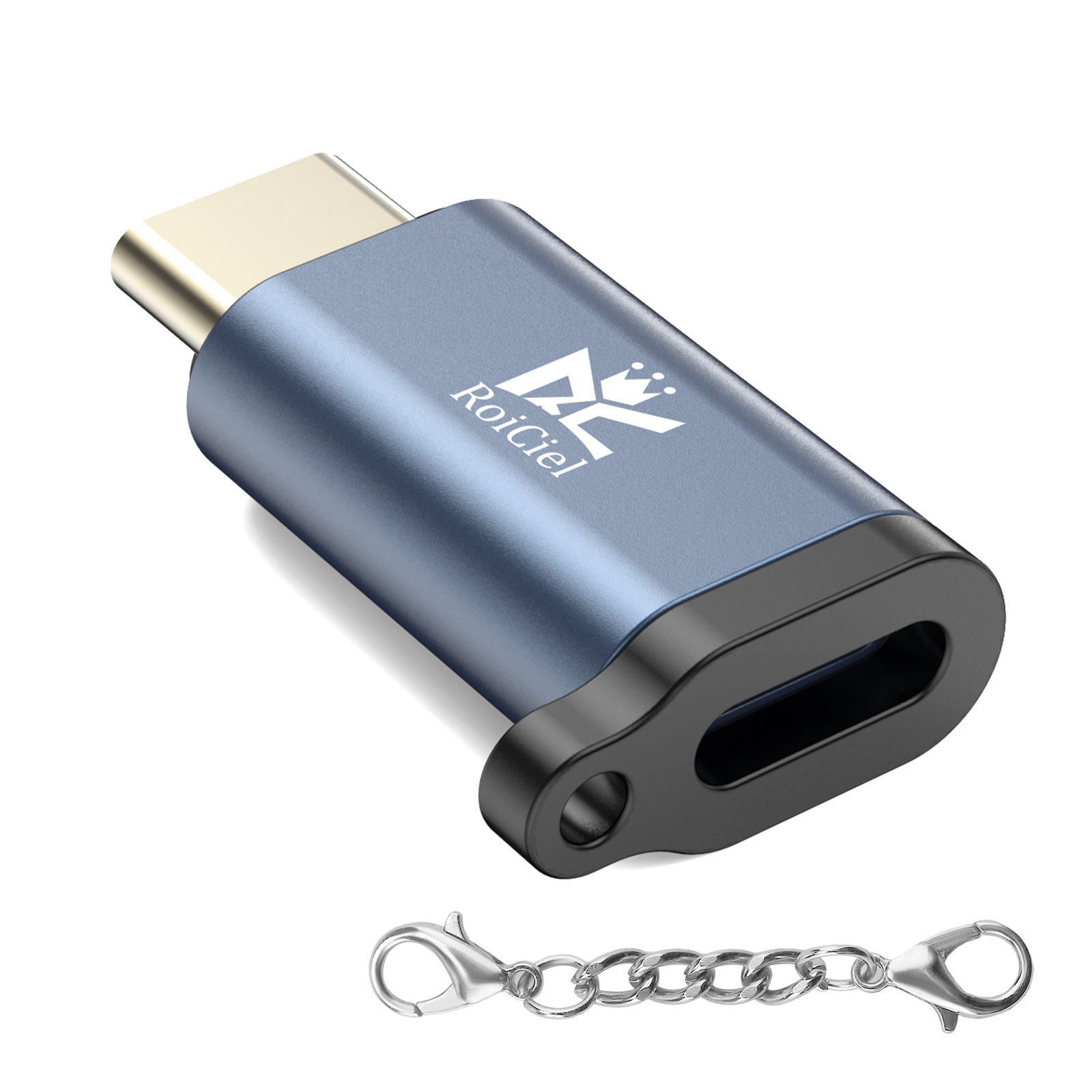 RoiCiel LightningからType-Cへアルミニウム合金製変換アダプター